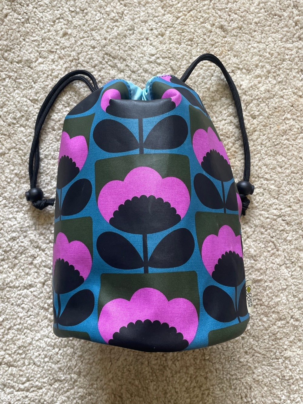 Orla Kiely Spring Bloom Barrel Wash Bag